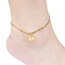 Load image into Gallery viewer, &quot;Sweet Heart Charm&quot; Ankle Bracelet - Anklet - Stainless Steel
