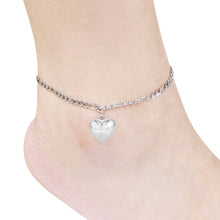 Load image into Gallery viewer, &quot;Sweet Heart Charm&quot; Ankle Bracelet - Anklet - Stainless Steel
