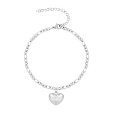 Load image into Gallery viewer, &quot;Sweet Heart Charm&quot; Ankle Bracelet - Anklet - Stainless Steel
